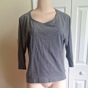 3/$20 Danskin Charcoal 3/4 Sleeve Women's Top Size M
